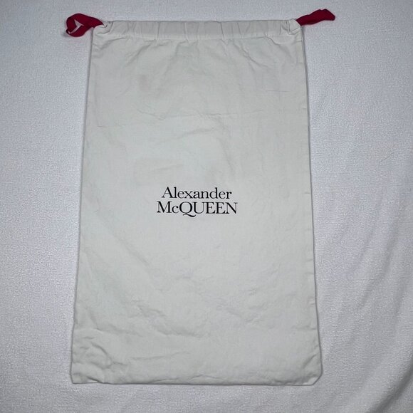 Alexander McQueen Cotton Handbag Dust‎ Bag 23” x 14.5” White Drawstring - Picture 1 of 7